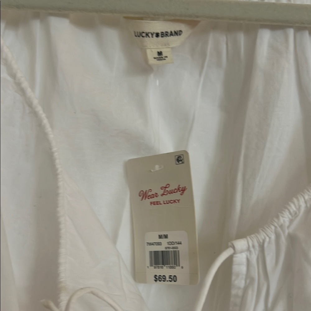 Women's Solid Puff Sleeve Tie Neck Top - Picture 4 of 6